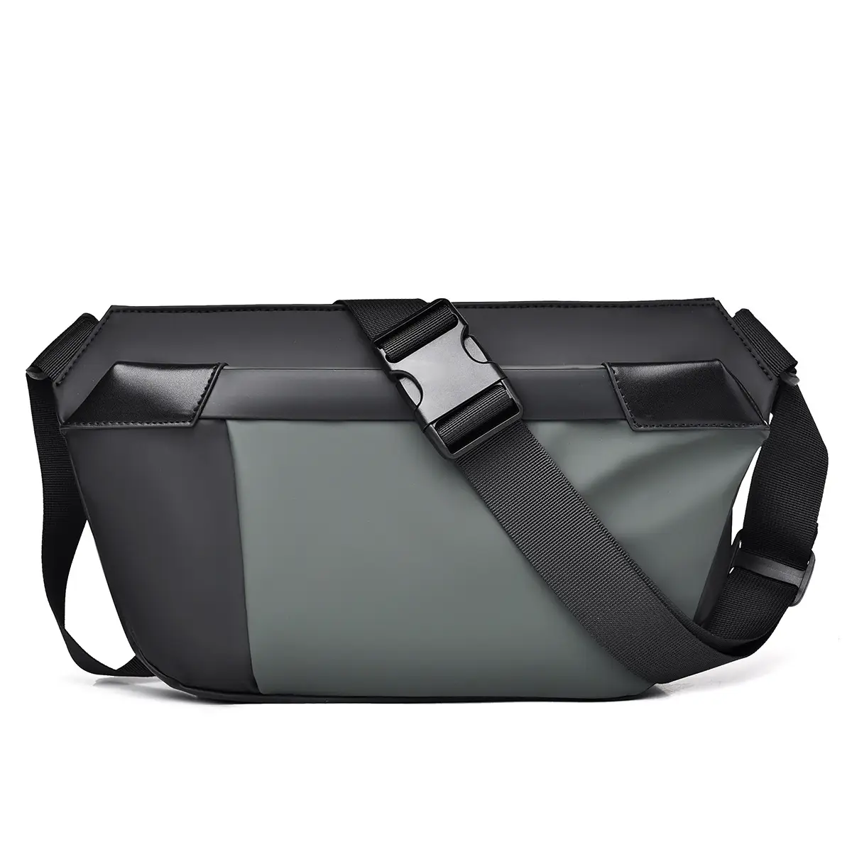 Men's Korean Style Crossbody Bag Black Grey All-match - Image 3