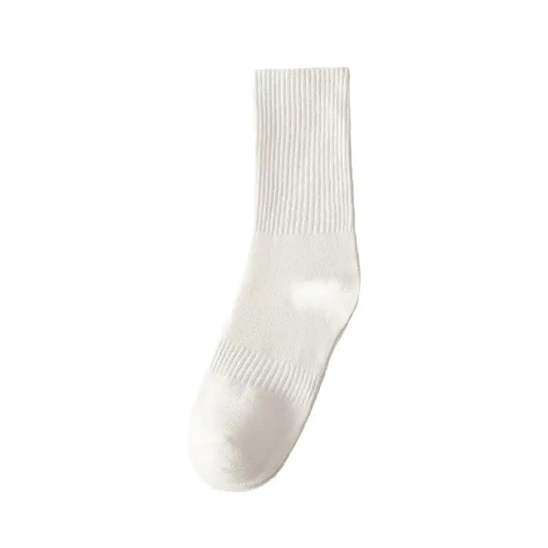 Pure cotton women's socks solid color tube socks ladies candy color color pile socks men's sports basketball socks Zhuji socks