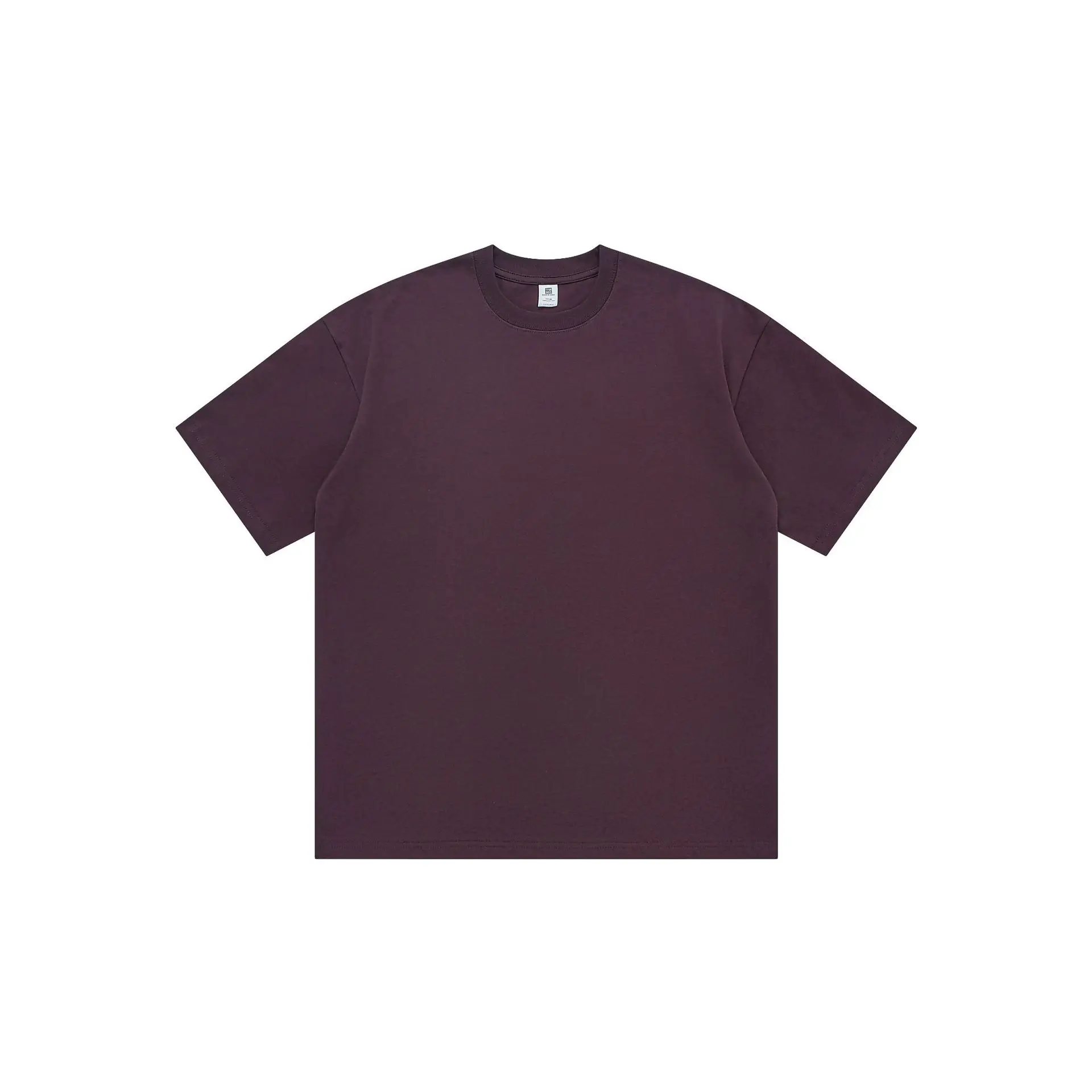Men's White Solid T-Shirt 260g Round Neck Short Sleeve - Image 3