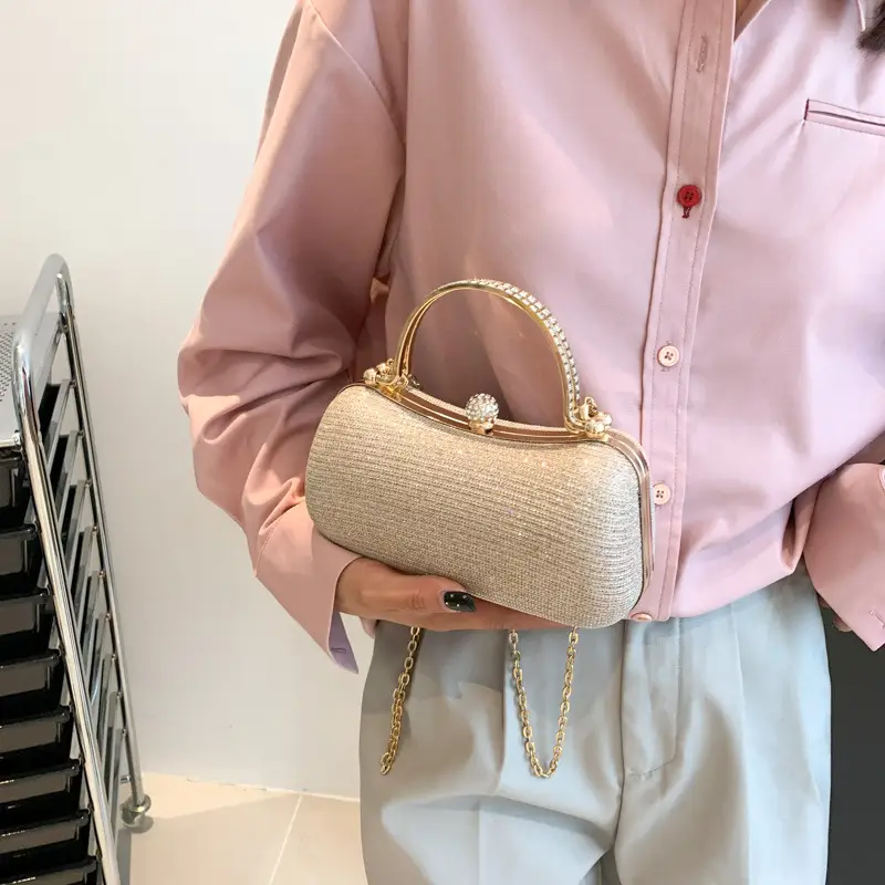 2024 Summer Chain Crossbody Bag Blue Square Design - Image 7