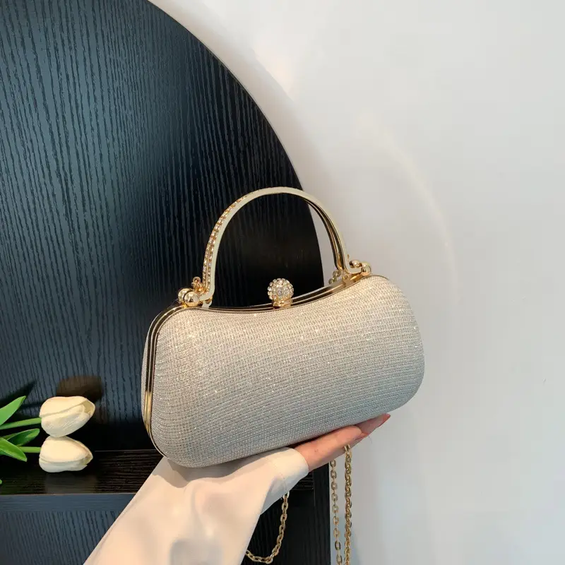 2024 Summer Chain Crossbody Bag Blue Square Design - Image 2