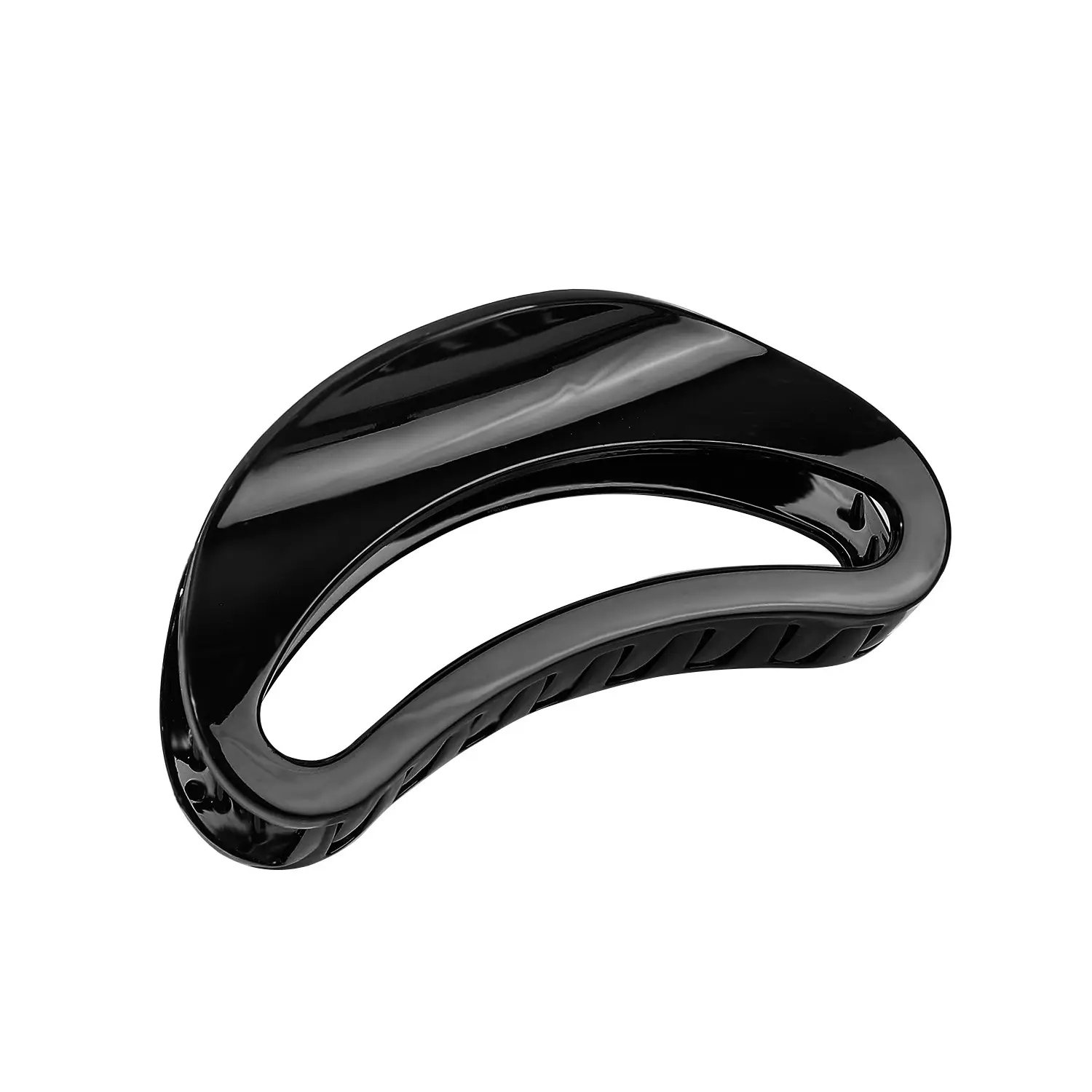 High-end Hair Clip with Elastic Closure, Black & Pink, Super Large Size - Image 15