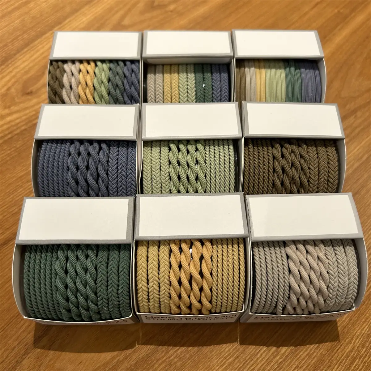 Women's High Elastic Rubber Band Hair Rope Braided Ring — feature 14