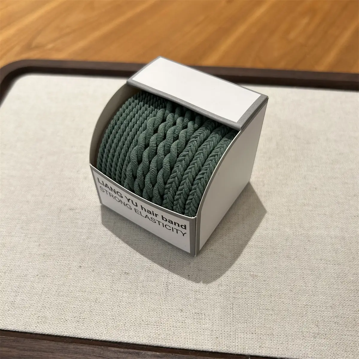 Women's High Elastic Rubber Band Hair Rope Braided Ring - Image 2