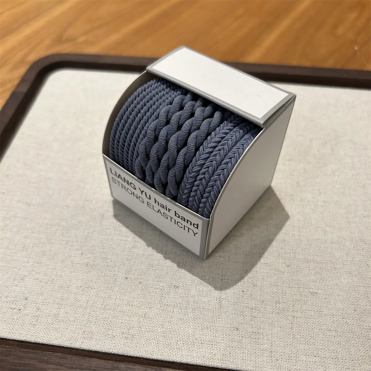Women's High Elastic Rubber Band Hair Rope Braided Ring - Image 3