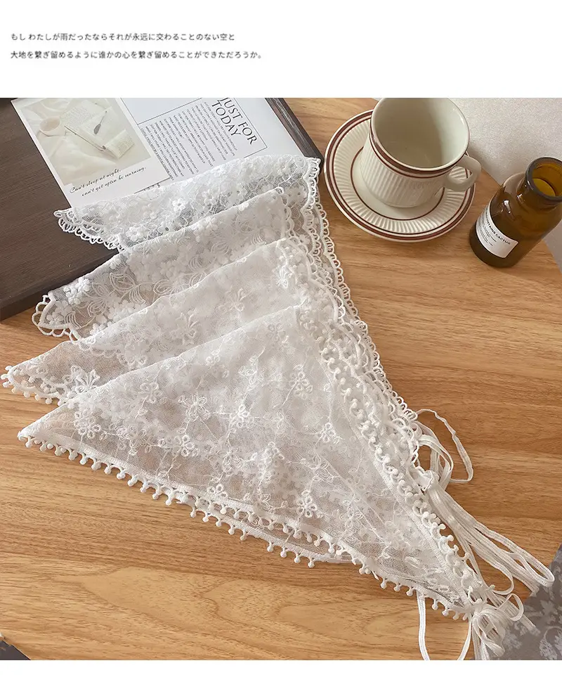 French Lace Triangle Tied Hair Belt for Women — feature 28