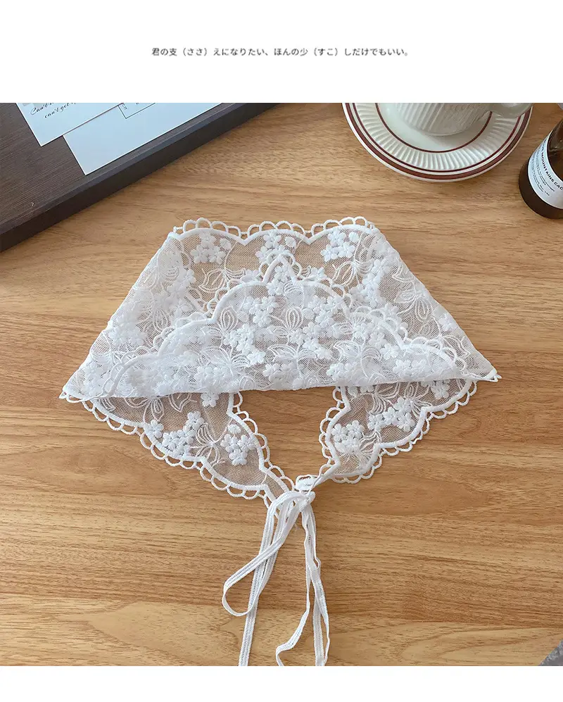 French Lace Triangle Tied Hair Belt for Women — feature 29