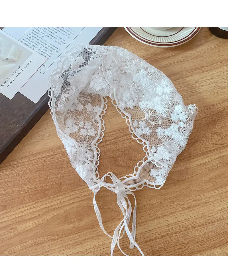 French Lace Triangle Tied Hair Belt for Women — feature 31