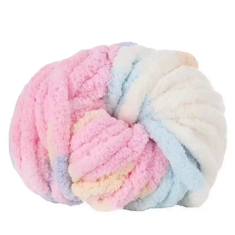 cat tail super thick ice thread handmade icelandic sausage yarn wool diy hand woven blanket cushion scarf pet nest