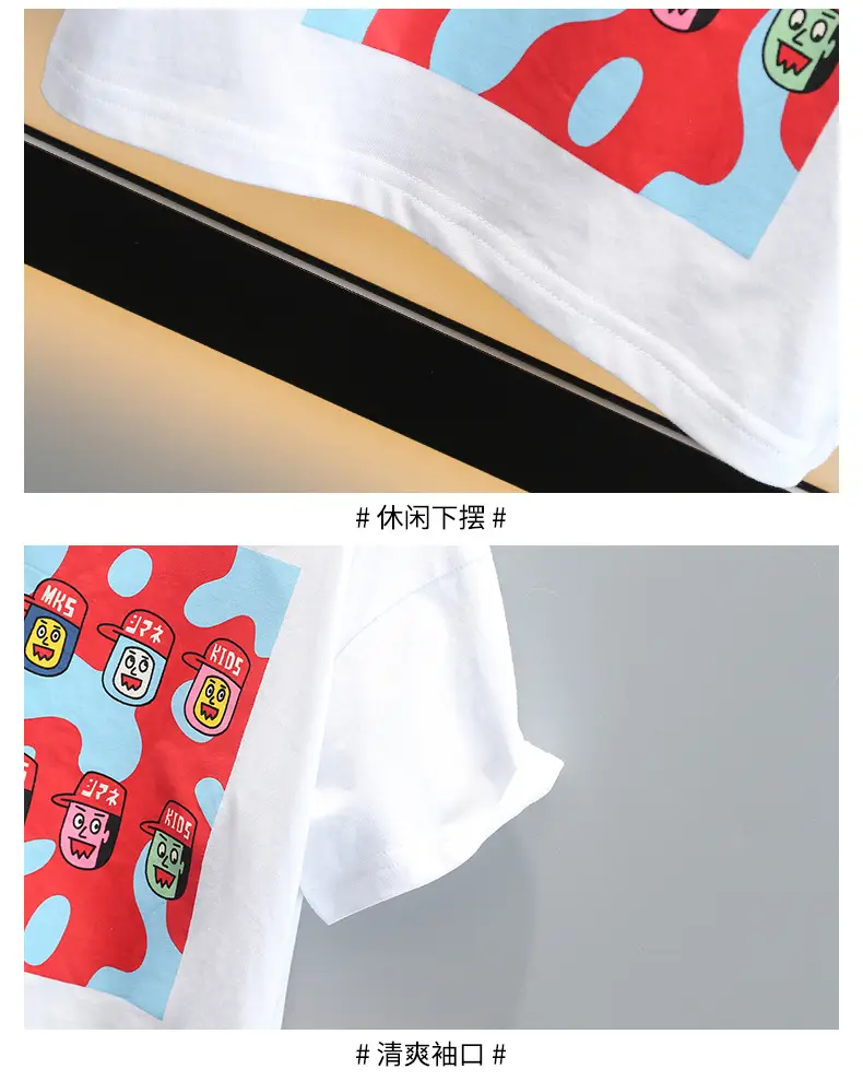 Piushuai Boys 2Pc Printed Shorts T-Shirt Set 5Yr — feature 16