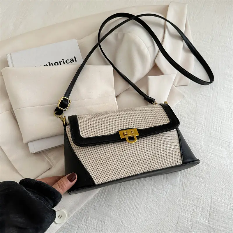 Women's Western Style Shoulder Bag Pink Grey Contrast 2024 - Image 3