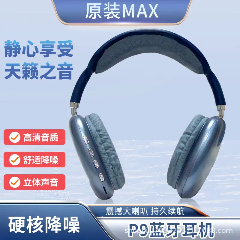 Wireless Bluetooth 5.3 Headset with Noise Cancellation