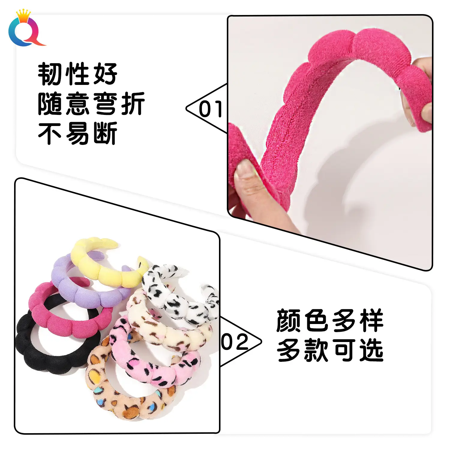 Black Cloud Shaped Hair Band for Women — feature 17