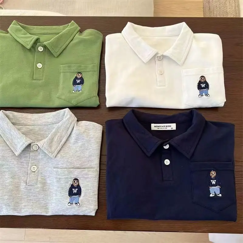 Boys Cotton Polo Shirt 2024 Summer Set — feature 3