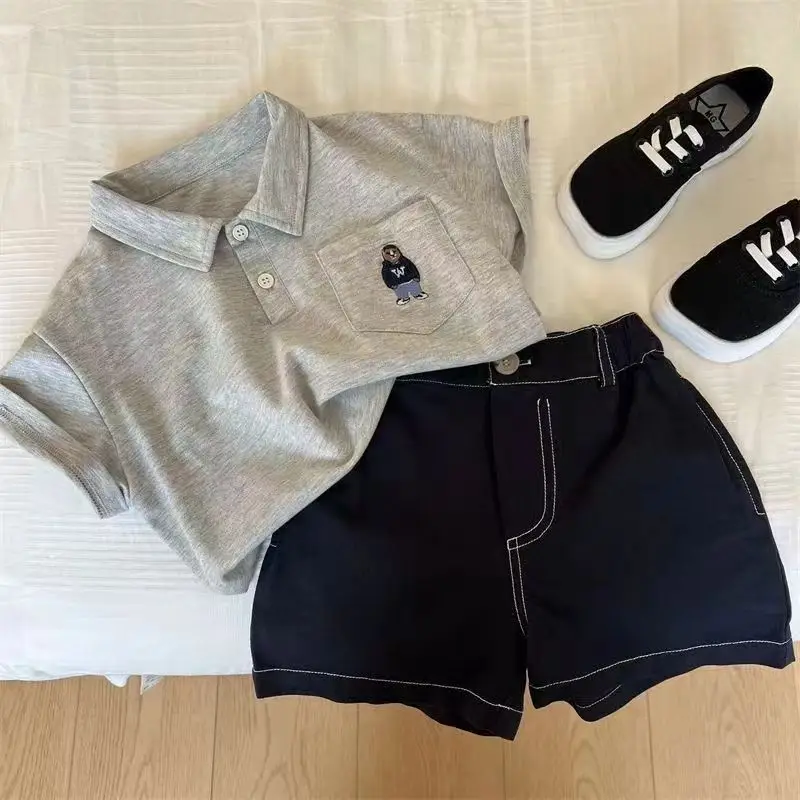 Boys Cotton Polo Shirt 2024 Summer Set — feature 6