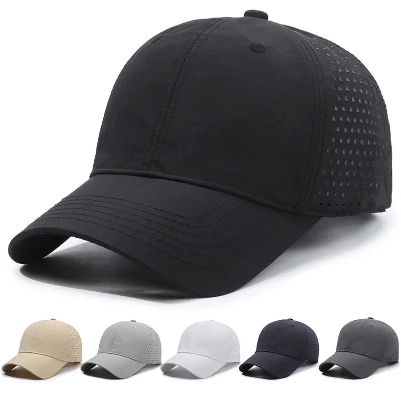 Unisex Breathable Baseball Cap Grey Peak Sports Sun Hat - Image 7