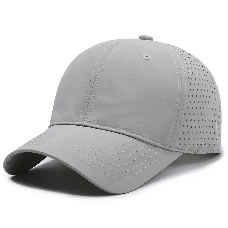 Unisex Breathable Baseball Cap Grey Peak Sports Sun Hat - Image 3