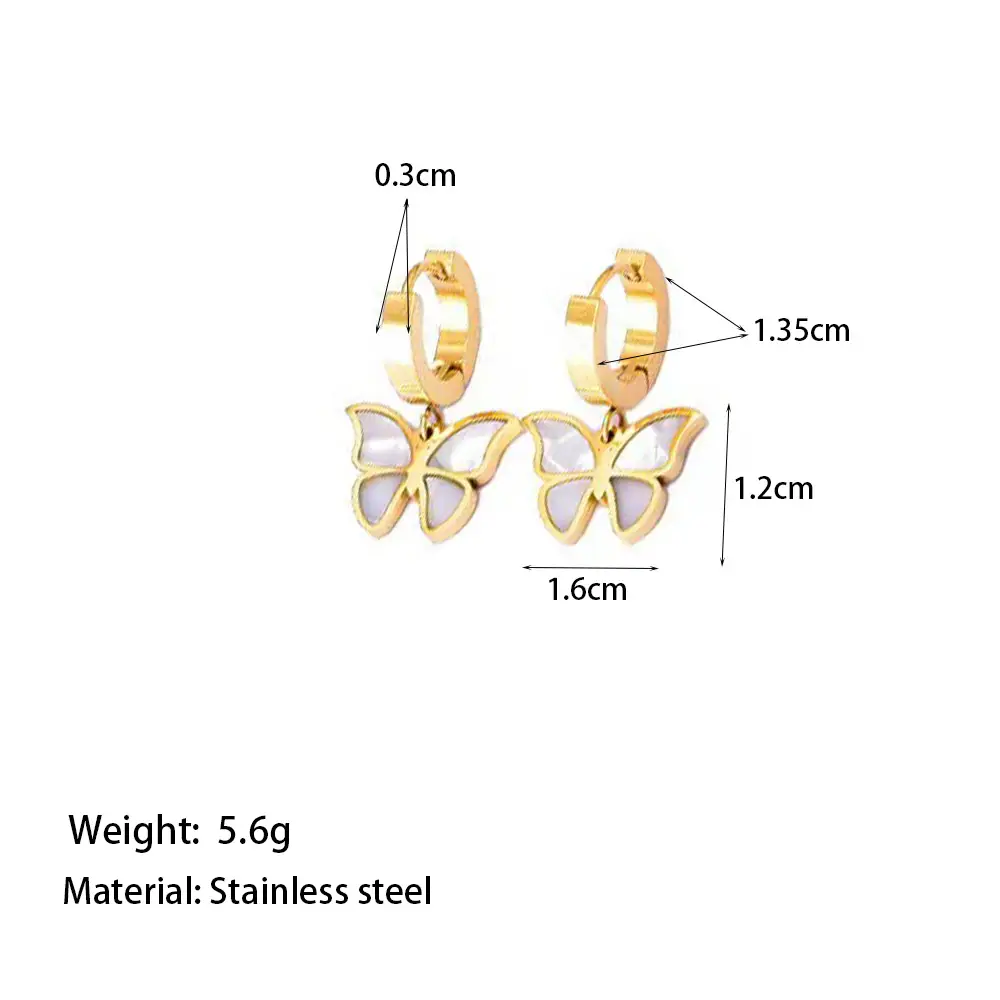 Golden Butterfly Clavicle Chain Necklace Set for Women — feature 4