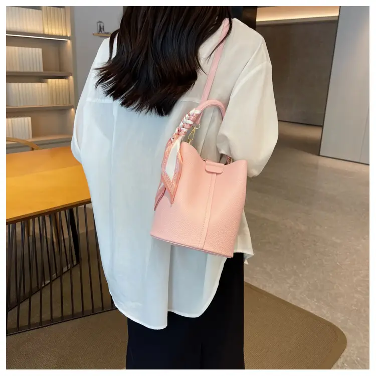 Pink Leather Hand Bag Women's New Fashion — feature 17