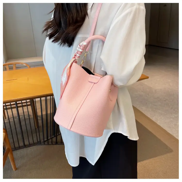 Pink Leather Hand Bag Women's New Fashion — feature 18