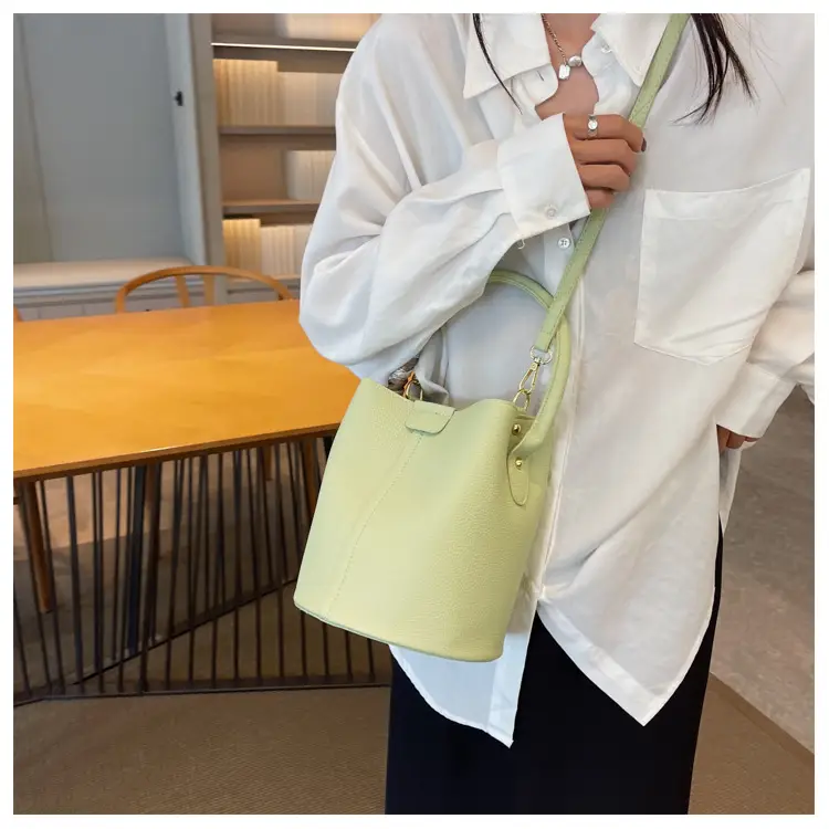 Pink Leather Hand Bag Women's New Fashion — feature 21