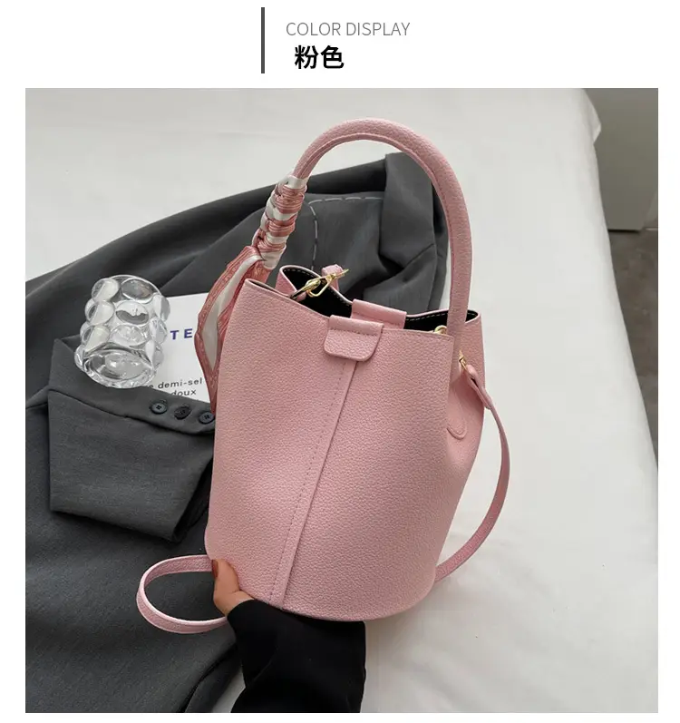 Pink Leather Hand Bag Women's New Fashion — feature 26