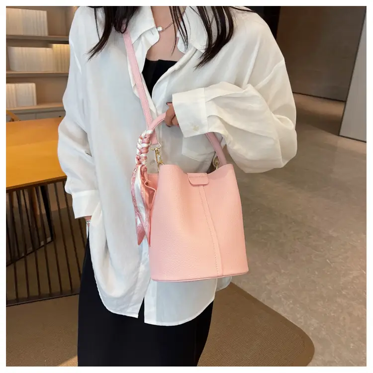 Pink Leather Hand Bag Women's New Fashion — feature 40
