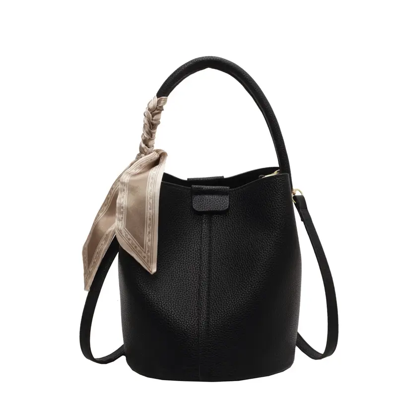 Pink Leather Hand Bag Women's New Fashion - Image 2