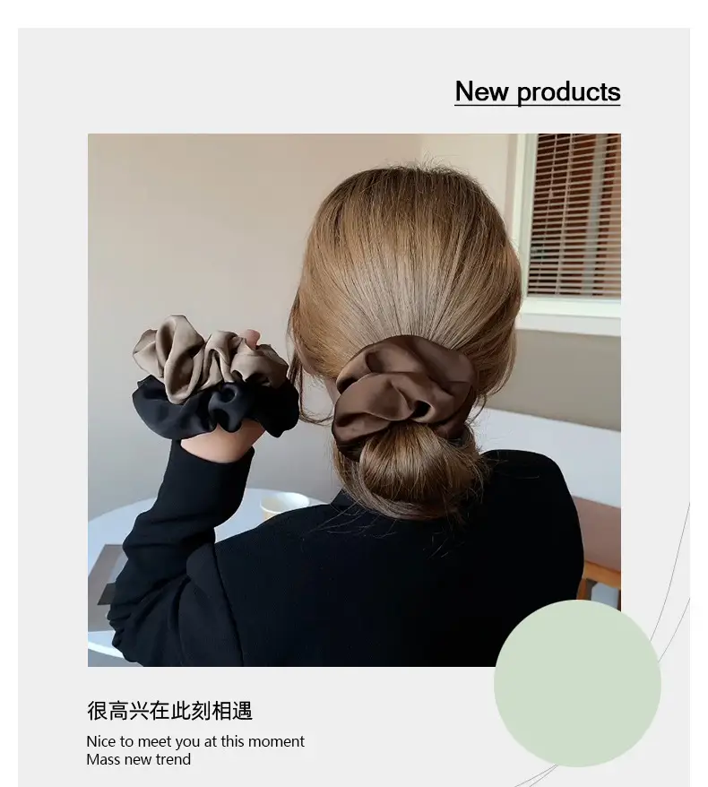 Feeling Satin Hair Ring for Women's Marubeni Headwear — feature 4