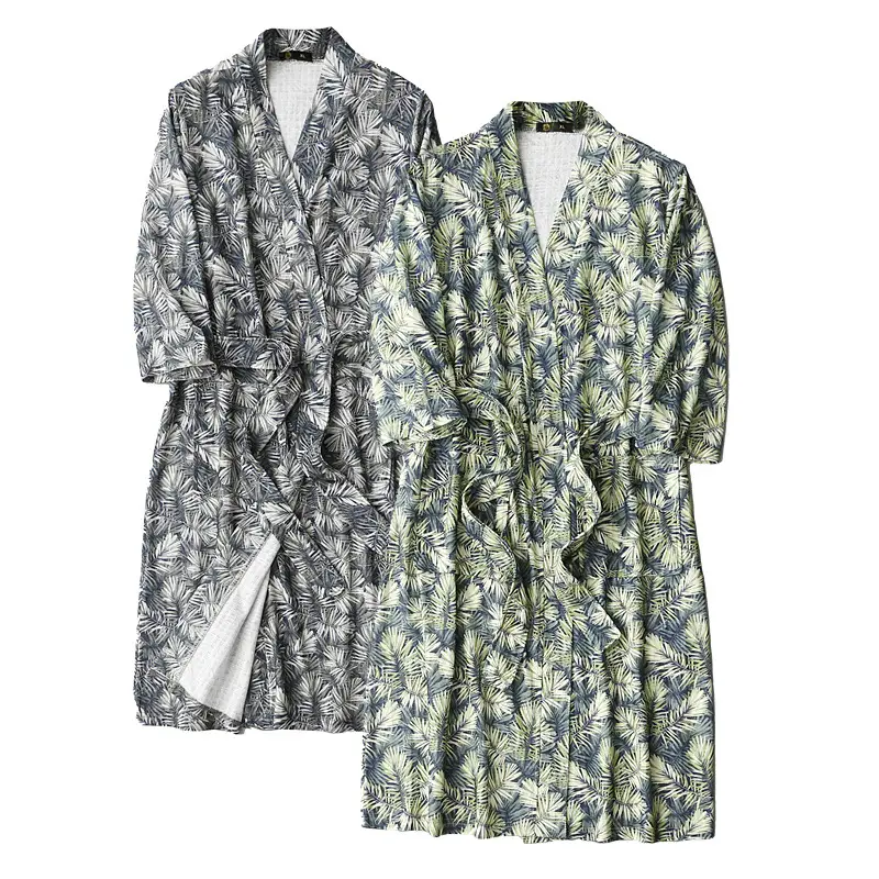 Women's Printed Belted Bathrobe Set - Image 9
