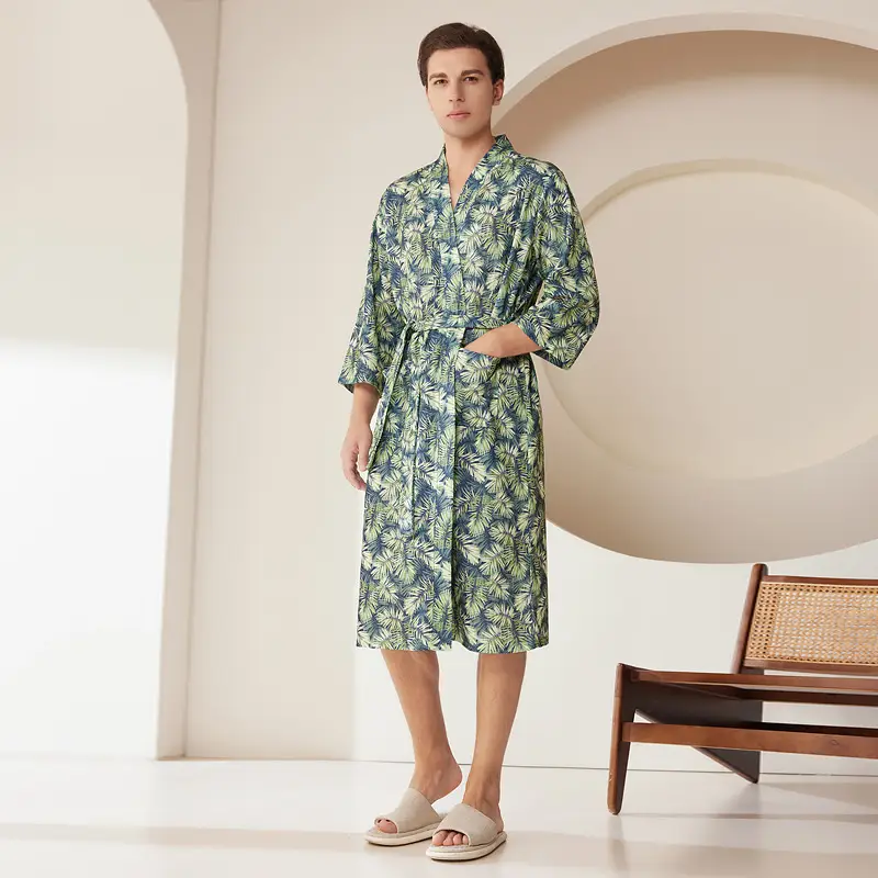 Women's Printed Belted Bathrobe Set - Image 2