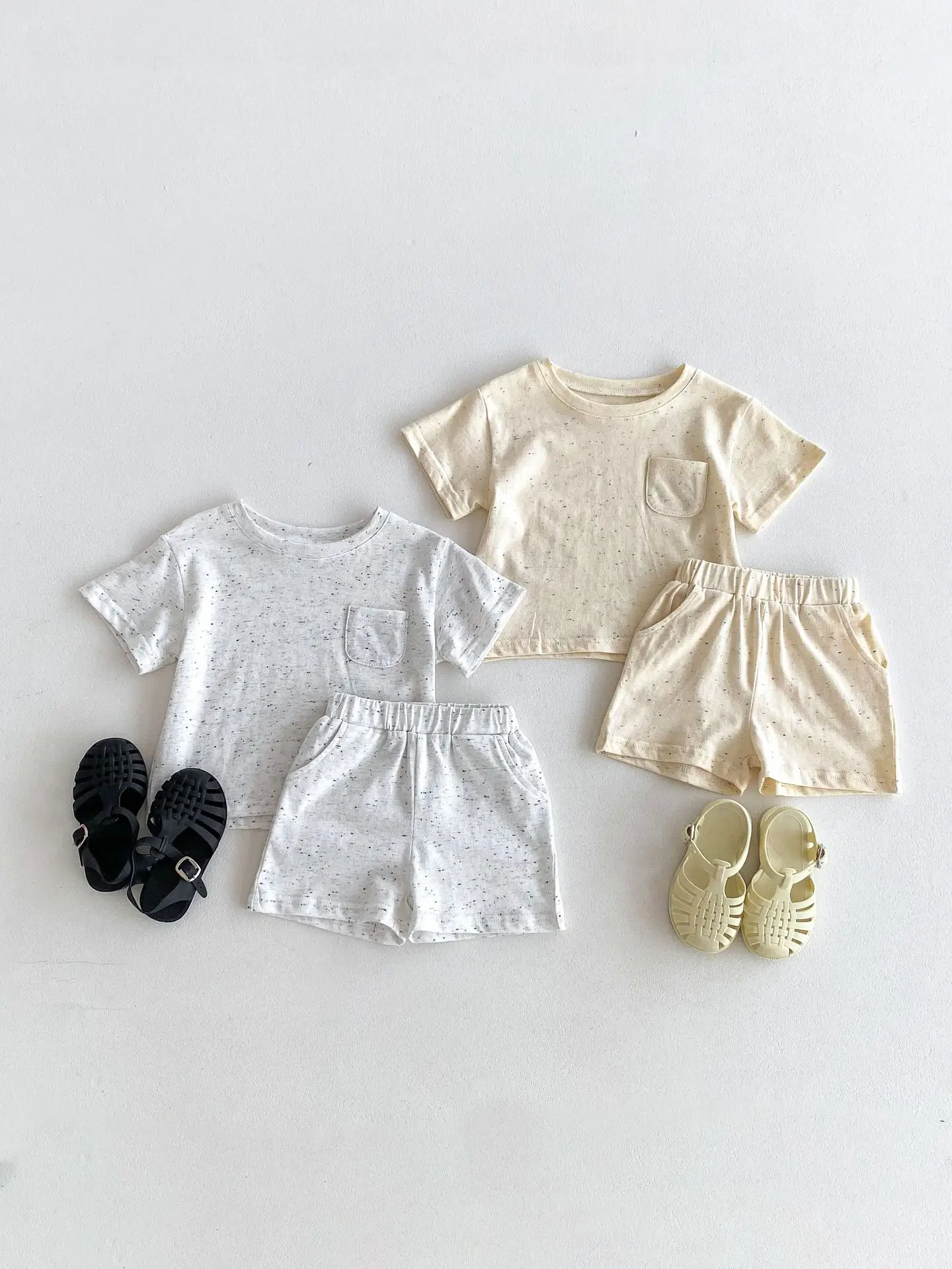 Boys Cotton T-Shirt Shorts Set Summer Casual Baby Clothes — feature 16