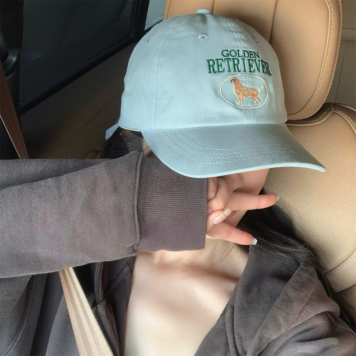 Pink Embroidered Baseball Cap for Women 2026