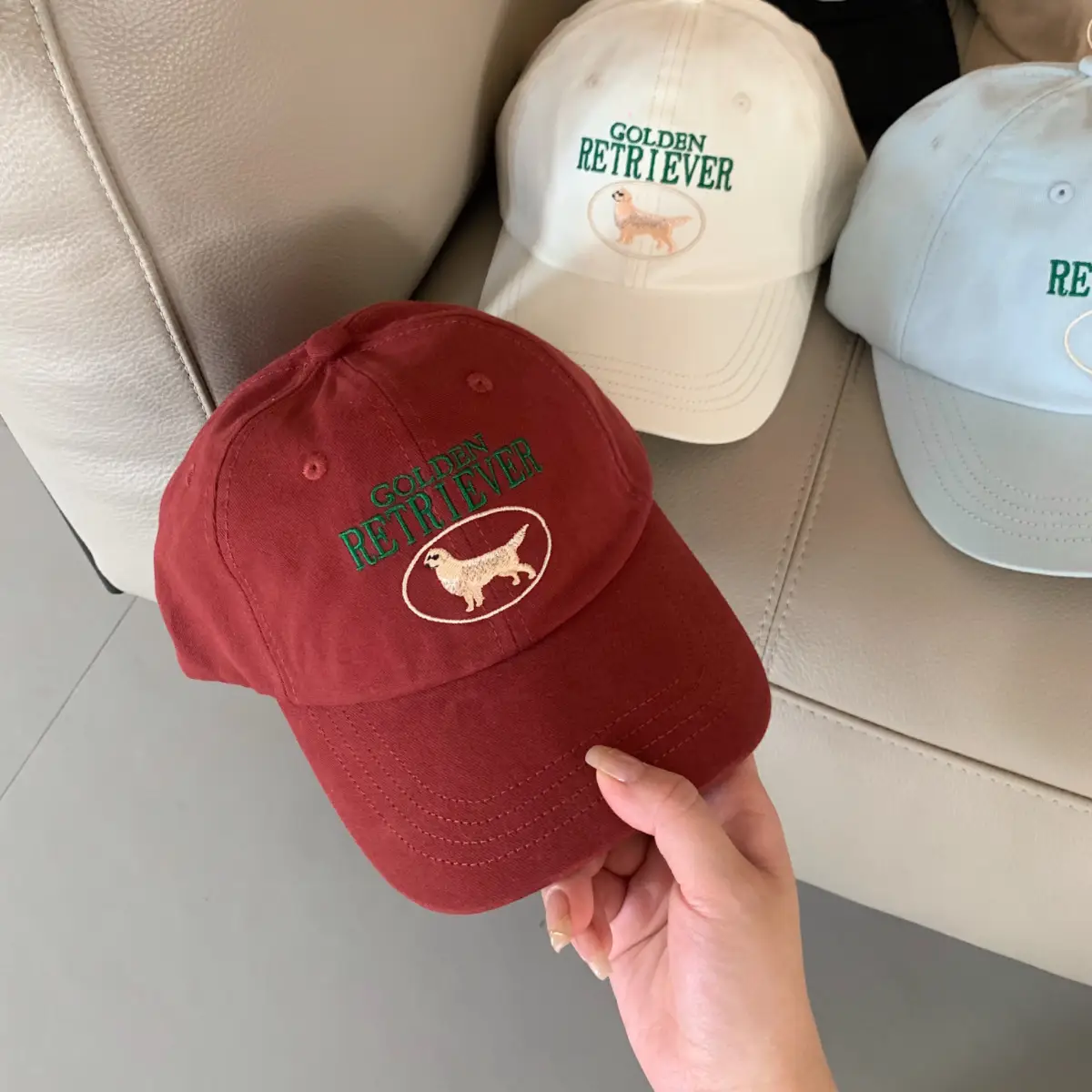Pink Embroidered Baseball Cap for Women 2026
