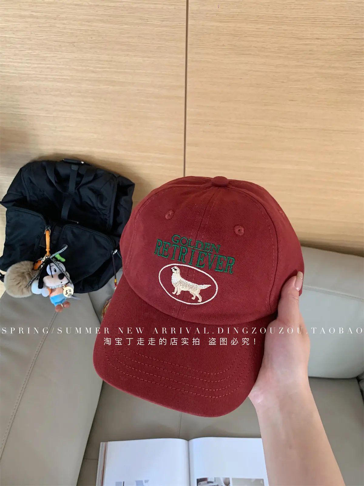 Pink Embroidered Baseball Cap for Women 2026