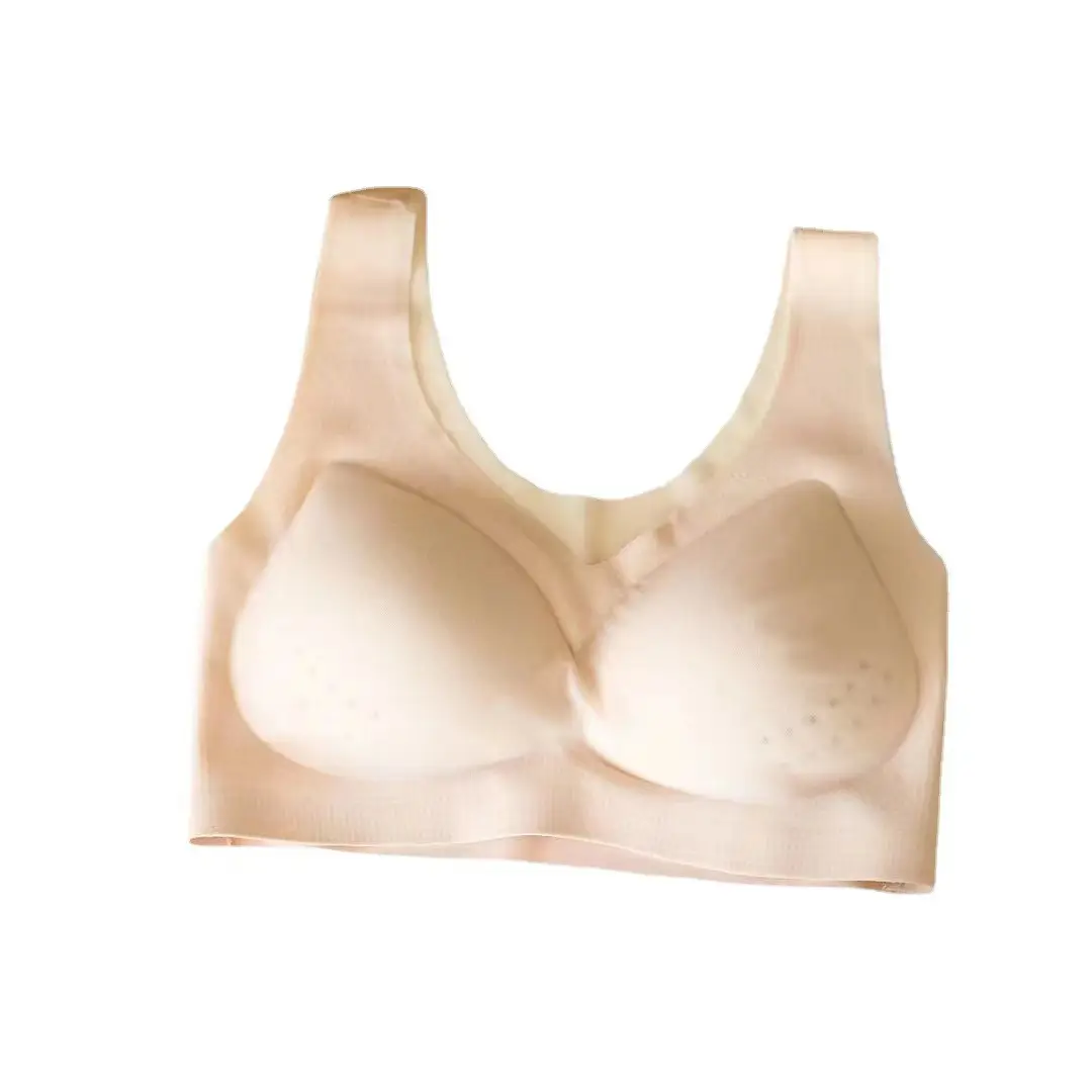 Summer comfortable ultra-thin ice silk gathered seamless underwear women's plus size beautiful back breathable non-steel ring anti-sagging bra - Image 10