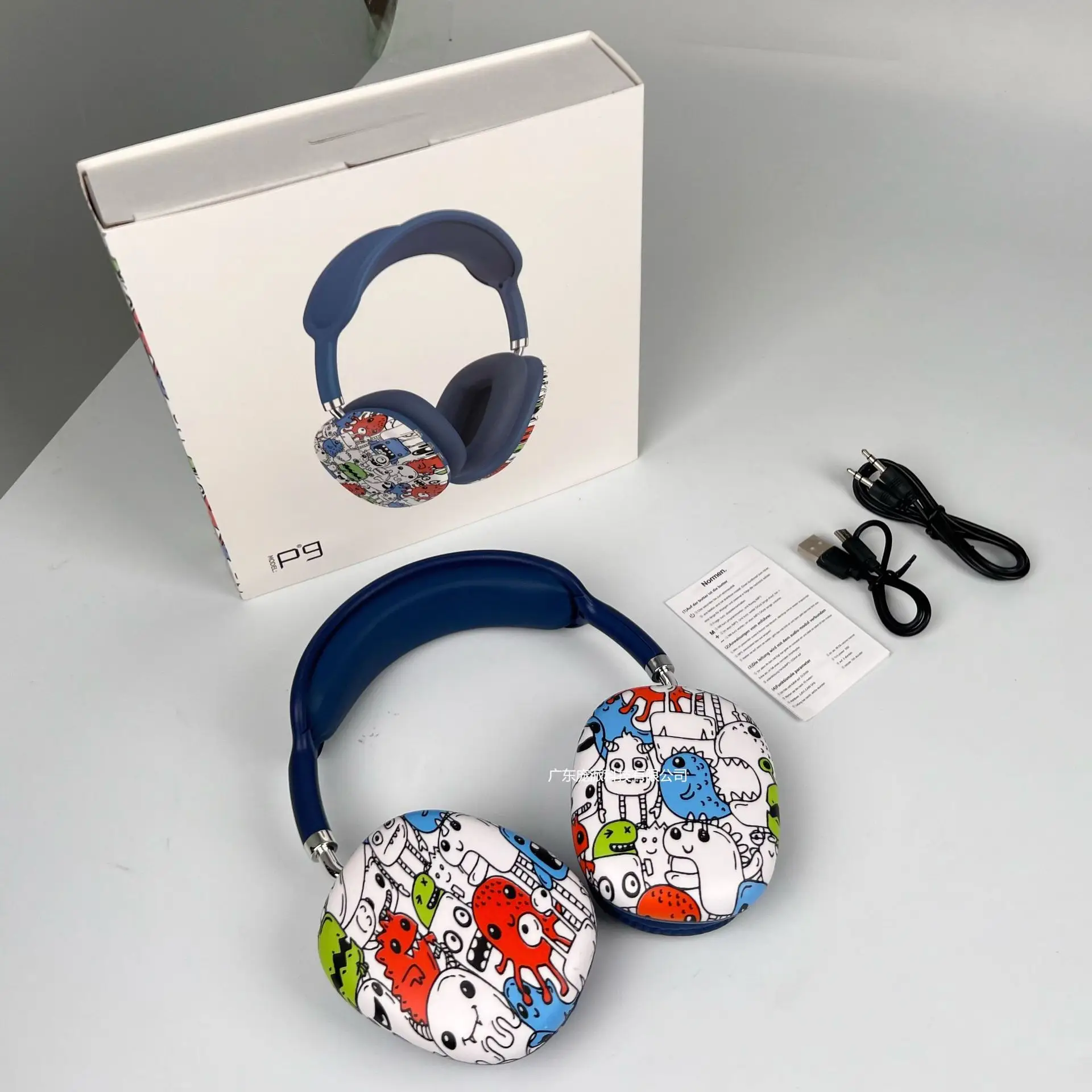 P9 Graffiti Headphones Wireless Bluetooth Gaming Music Mobile - Image 3