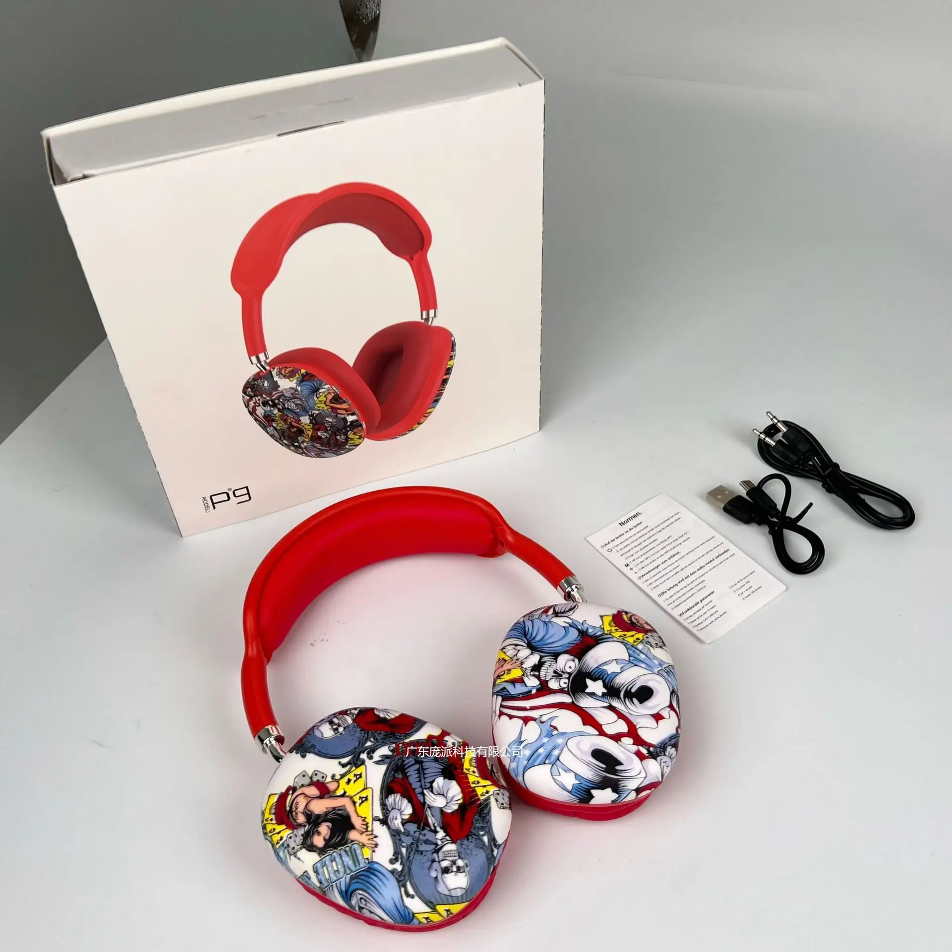 P9 Graffiti Headphones Wireless Bluetooth Gaming Music Mobile - Image 4