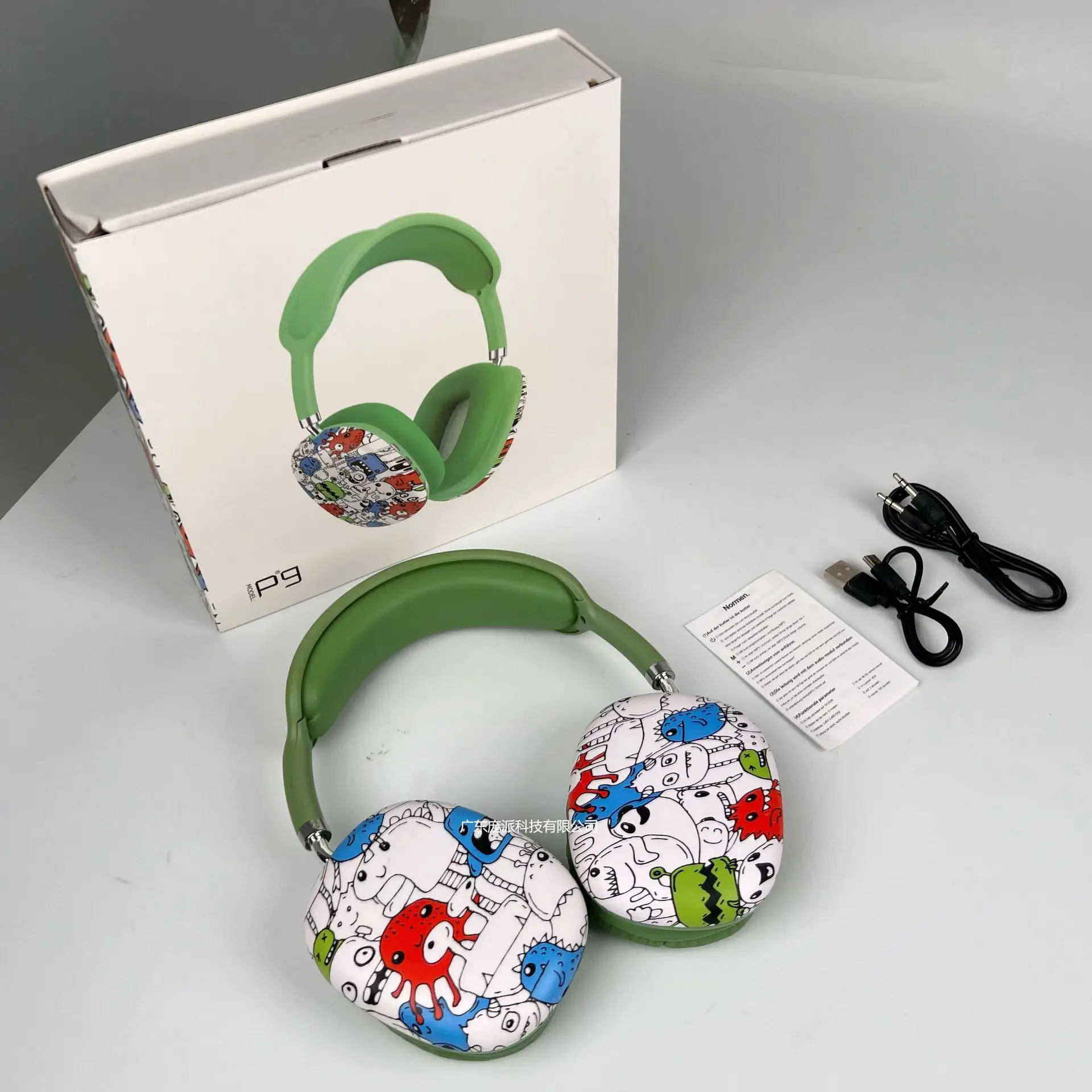 P9 Graffiti Headphones Wireless Bluetooth Gaming Music Mobile - Image 5