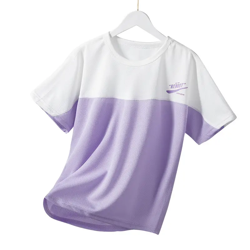 Children's White Gray T-Shirt Boys Girls Summer 2025 - Image 17