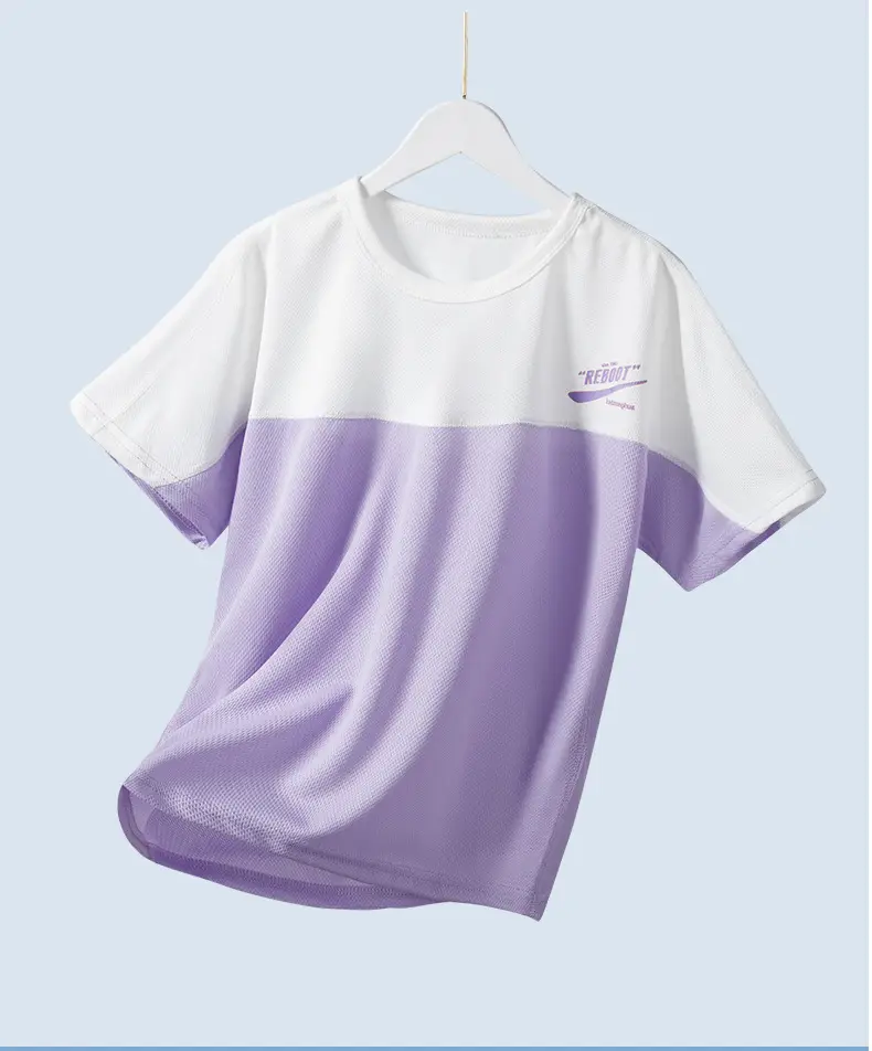 Children's White Gray T-Shirt Boys Girls Summer 2025 — feature 9