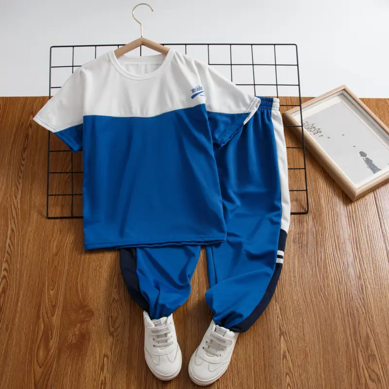 Children's White Gray T-Shirt Boys Girls Summer 2025 - Image 9