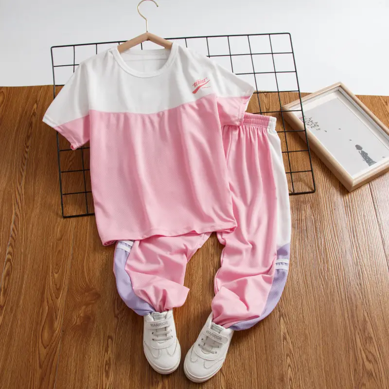 Children's White Gray T-Shirt Boys Girls Summer 2025 - Image 10