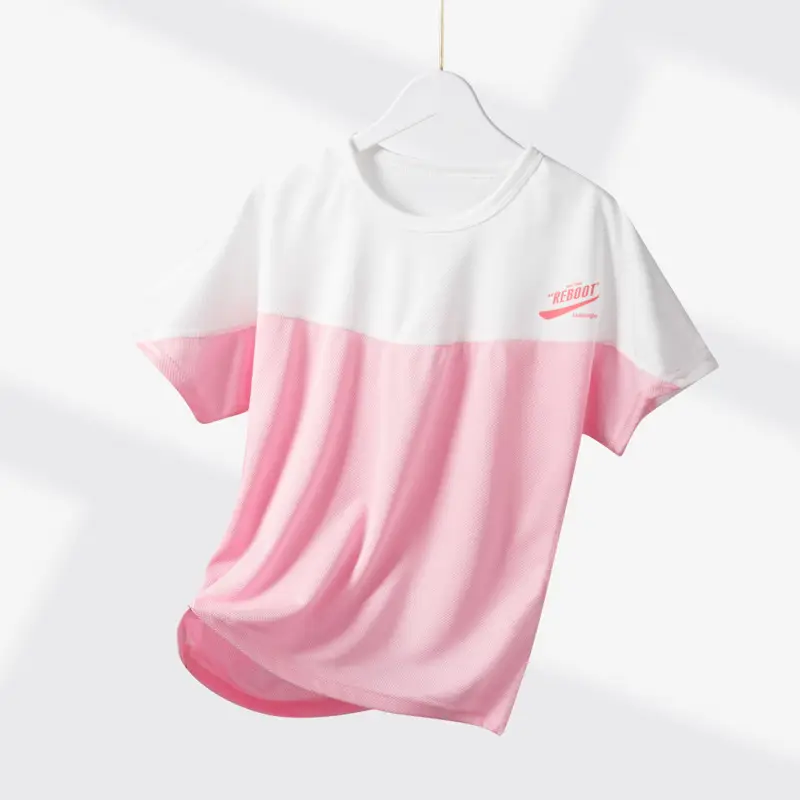 Children's White Gray T-Shirt Boys Girls Summer 2025 - Image 2