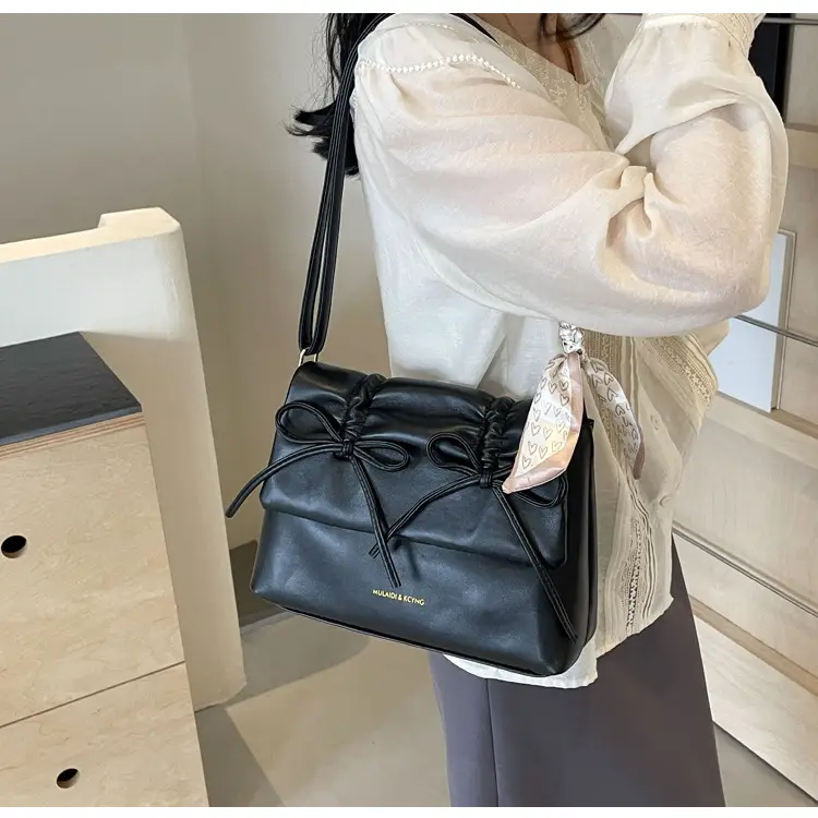 Silver Bow Crossbody Bag for Women Large Capacity — feature 10