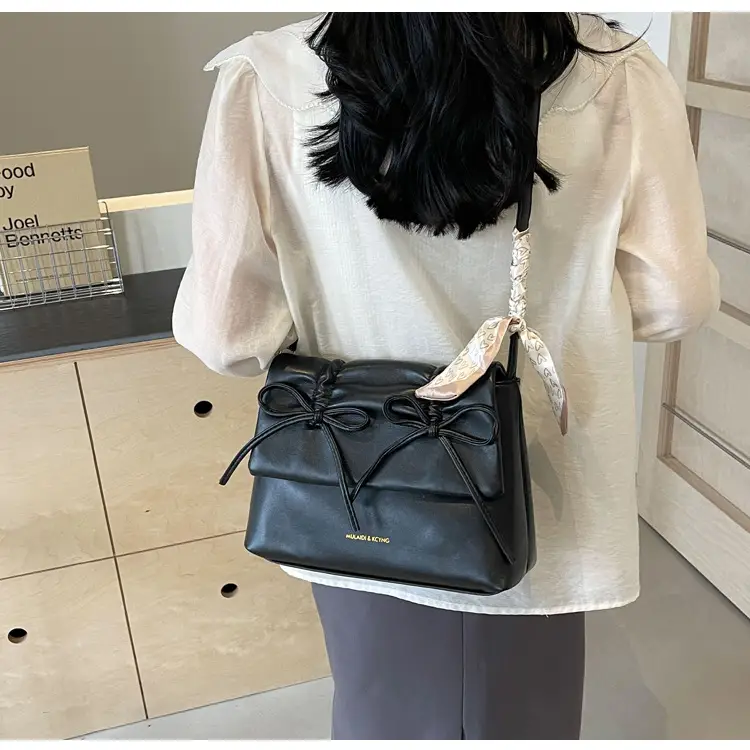Silver Bow Crossbody Bag for Women Large Capacity — feature 11