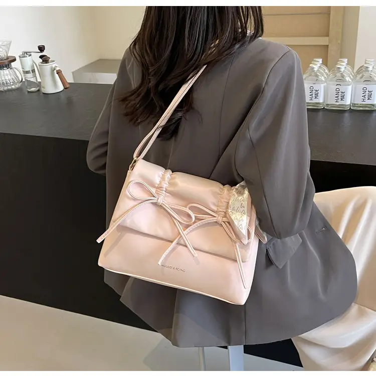 Silver Bow Crossbody Bag for Women Large Capacity — feature 14