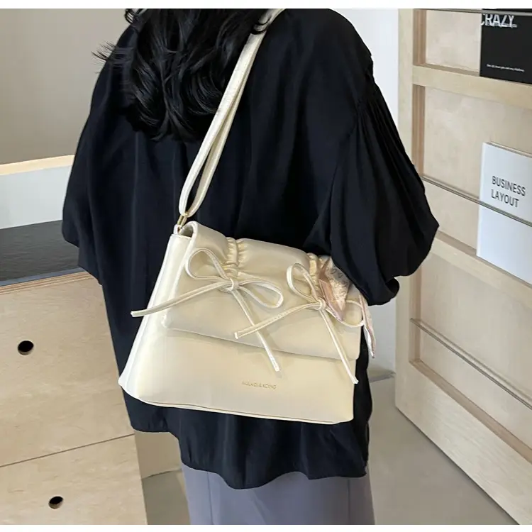 Silver Bow Crossbody Bag for Women Large Capacity — feature 19