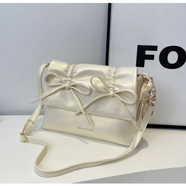 Silver Bow Crossbody Bag for Women Large Capacity — feature 30