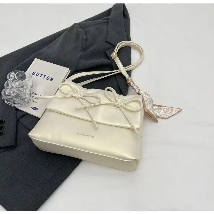 Silver Bow Crossbody Bag for Women Large Capacity — feature 31
